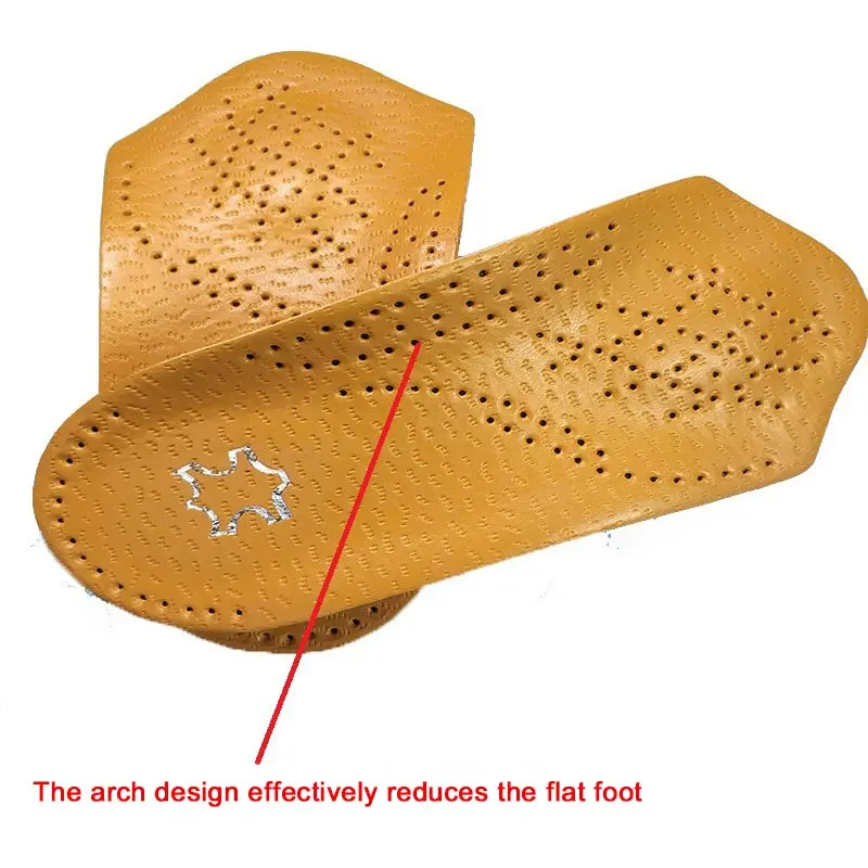 Ортопедические стельки из экокожи силикон поддержка свода стопы полу 1