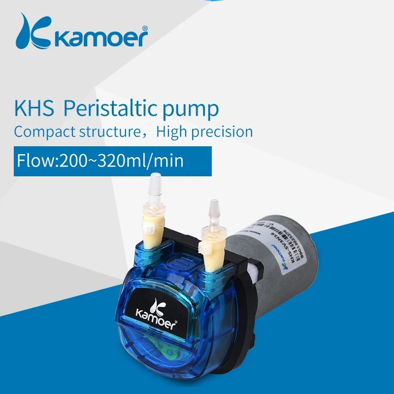 

Kamoer KHS 12V/24V OEM Peristaltic Pump with DC Motor Used For Garden Watering and Sweeping Robots