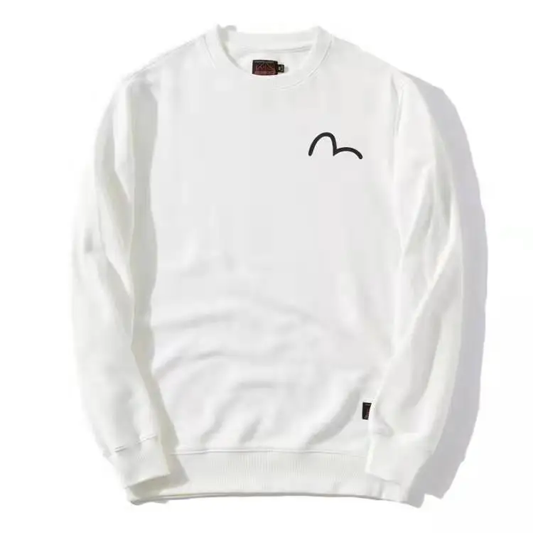 Аутентичный осенне-зимний мужской Повседневный свитер Evisu теплый дышащий Модный