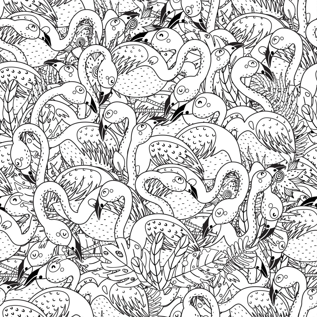 

Cartoon Flamingo Clear Stamps For DIY Scrapbooking Card Making Silicone Stamps Fun Decoration Supplies