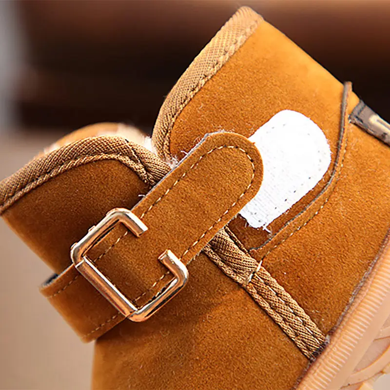 Детская обувь для малышей детские зимние теплые ботинки снега плюшевая на