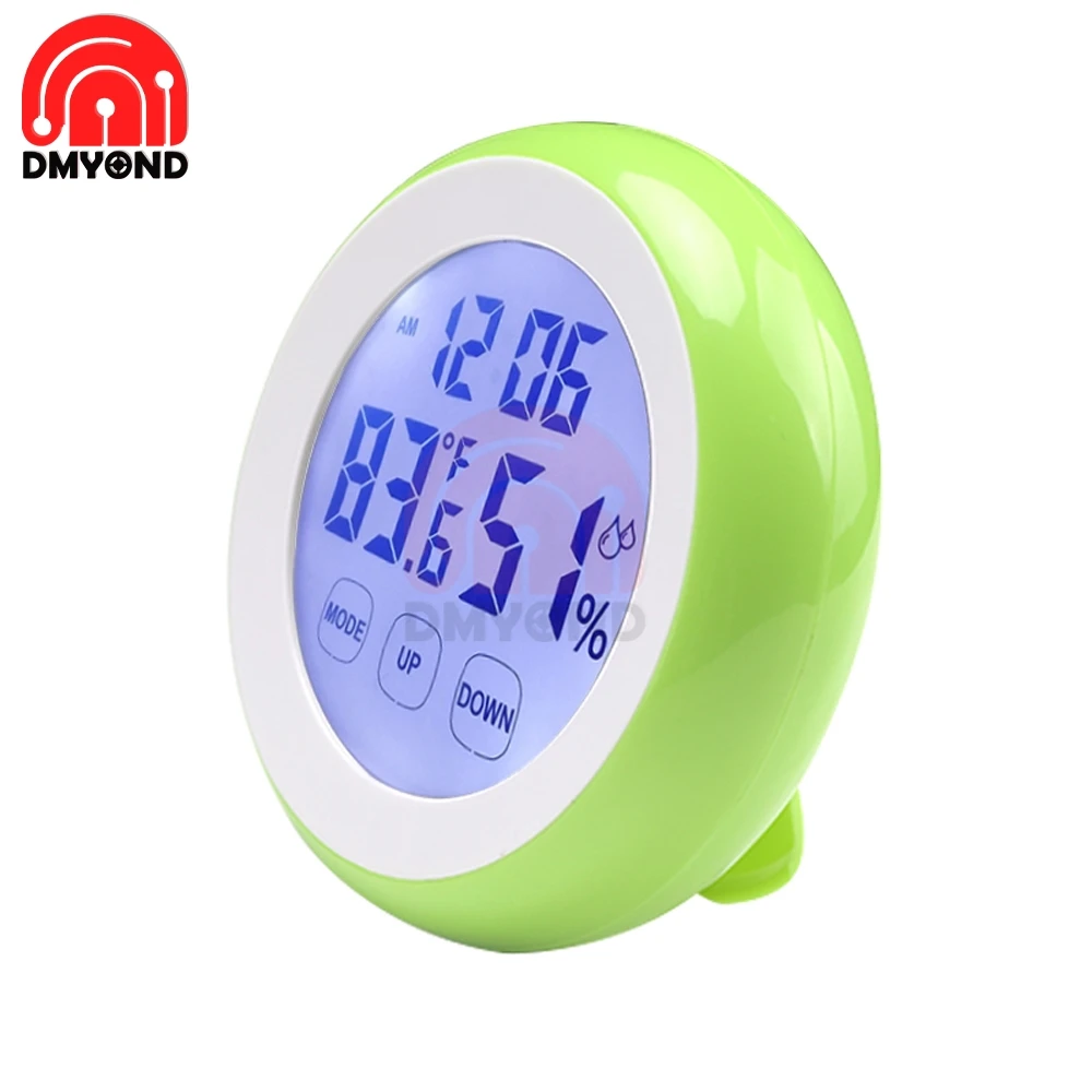Цифровой ЖК дисплей с сенсорным экраном измеритель температуры и влажности