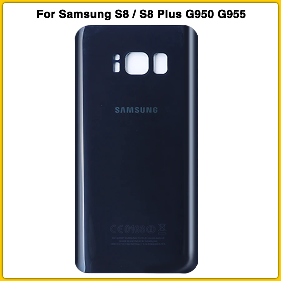 10 шт. чехол для задней крышки S8 для samsung S8 G950F G950 S8 Plus S8+ G955F задняя крышка для батареи стеклянная крышка корпуса