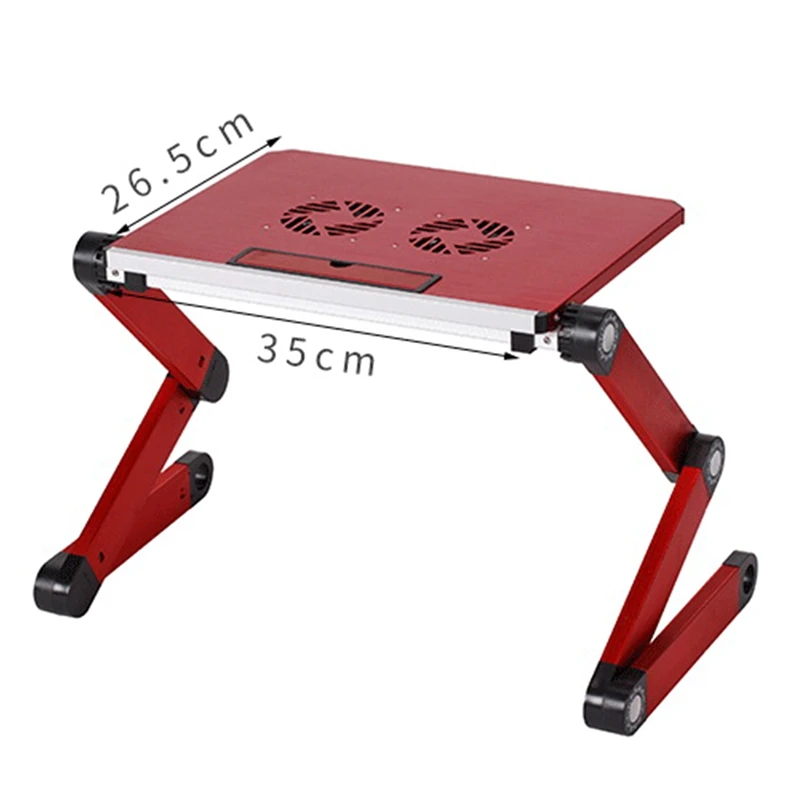 

Adjustable Laptop Stand, Laptop Table Desk for Bed/Recliner/Sofa, with Large Cooling Fan and Mouse Pad