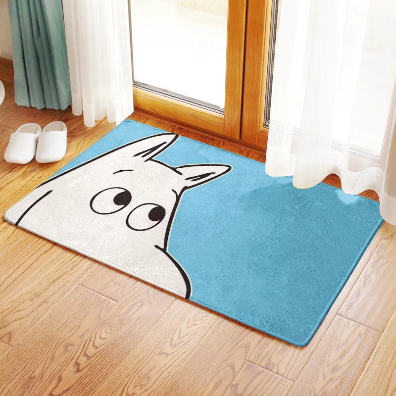 Moomin, коврики для ванной, ковер, маленький мой коврик для ванной, скользкий двойной напольный коврик, короткий пушистый, для ванной комнаты, Нескользящая лента, Alfombra De Bano - Цвет: D21