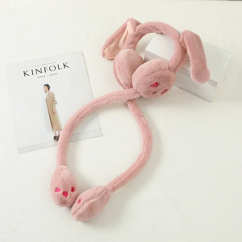 Уши кролика которые могут двигаться. Теплые наушники антифриз и для женщин зимой