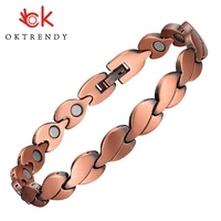copper magnetic bracelets for women vintage magnet health bracelets women chain link magnetic bracelet therapy