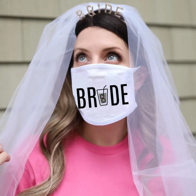 С надписью &quotbride to be&quot корона маска с вуалью Свадебные сувениры Материал