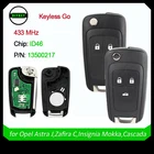 Пульт дистанционного управления DIYKEY 433 МГц ID46 для OpelVauxhall Astra J, Zafira C,Insignia Mokka,Cascada 2009-2016