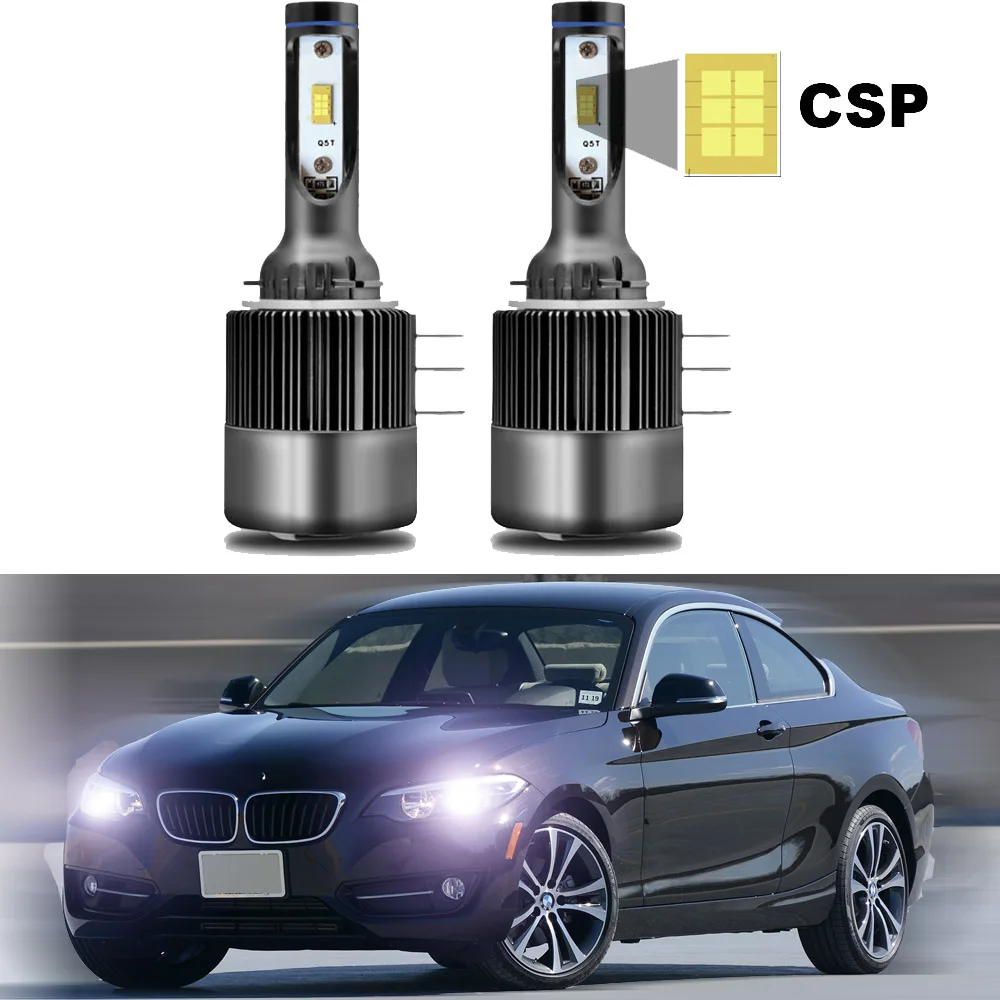 

For BMW 228i xDrive 2015 2016 Led Headlight Bulbs H15 High Low Beam with Day Time Running Light