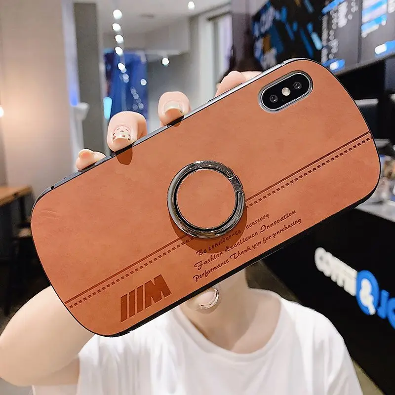 Кожаный чехол для Iphone Xr, кольцо на палец, чехол для Iphone 6, 7, 8 Plus, Iphon Xs Max, роскошный X Чехол, защита для Iphone 6 S