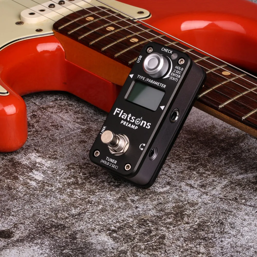 

FLATSONS FPR1 4 In 1 Digital Guitar Effects Pedal Overdrive Distortion Clean Mini Guitar Effects Pedal - NEW
