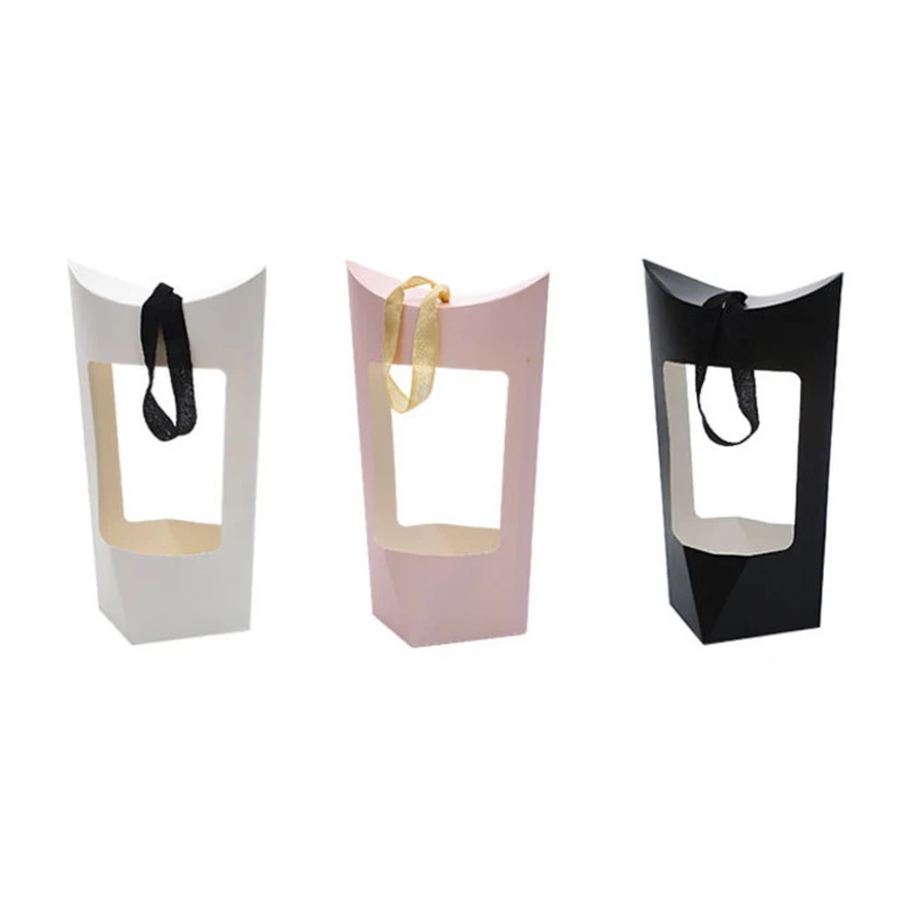 Крафты Бумага цветок Коробка Букет для девочек картонная коробка упаковки