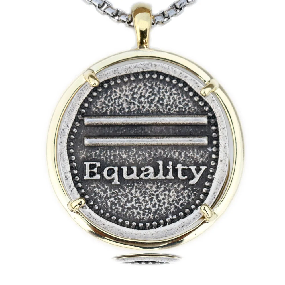 Женский кулон "Равенство полов" с символом равенства прав женщин "Fearless"