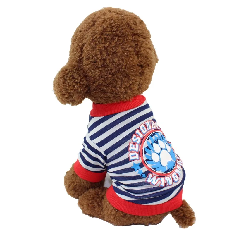 

Spring and summer pet clothes cotton shake English printing dogs cats cat clothes pet clothes