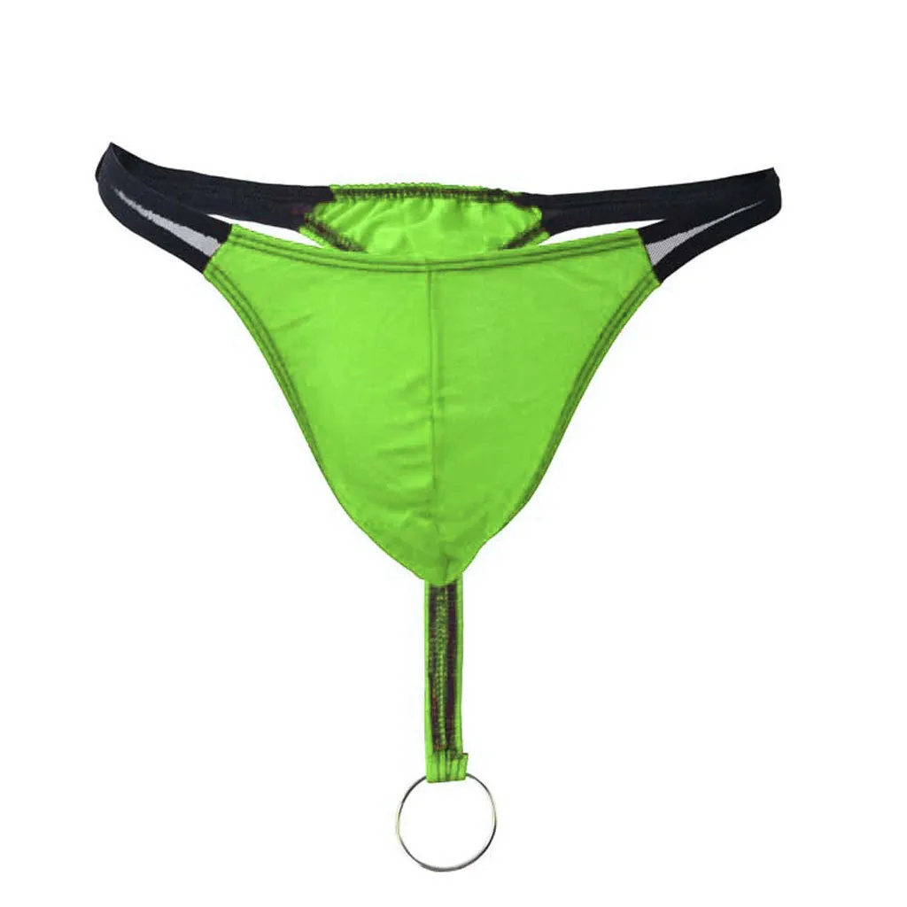 Стринги с металлическими кольцами брифы нижнее белье удобные дышащие Бесшовные