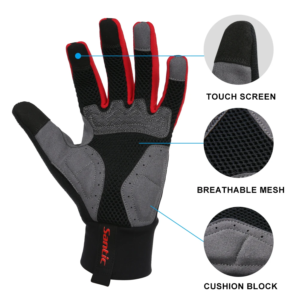 Велосипедные перчатки Santic ветрозащитные велосипедные мотоциклетные для