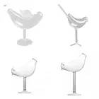 2021 Новый 150 мл творческая форма птицы чаша для коктейля стекло личность молекулярная Дымчатая