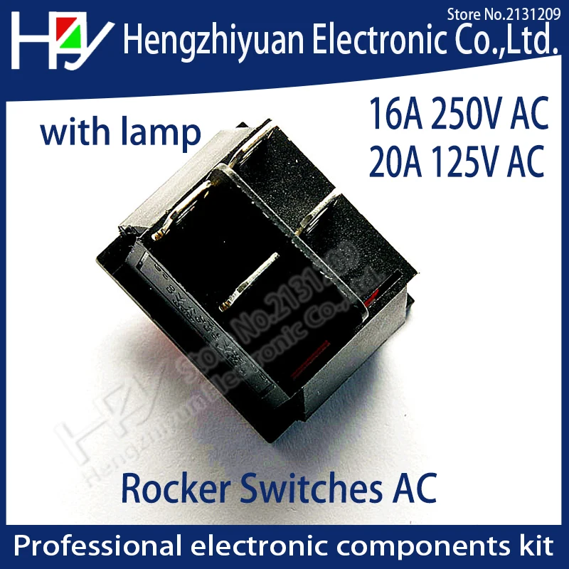 Hzy 2 шт./лот красный 4 контактный переключатель для включения/выключения лодки 16A
