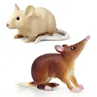 Реалистичная Мышь Крыса Opossum фигурки животных настольное украшение обучающая детская игрушка