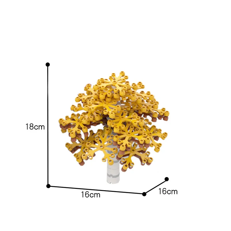 

MOC Colorful Tree Green Bush Home Plants DIY Branch Petals Garden Building Blocks Toy Botany Town MOC Accessories Parts Blocks