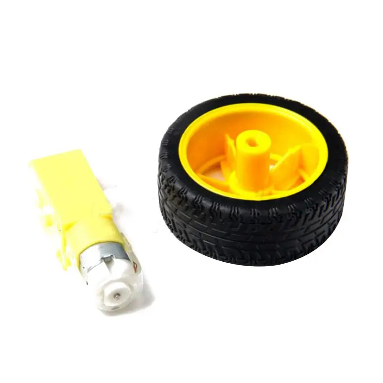 Умный автомобильный робот пластиковое колесо для шин с зубчатым Мотором