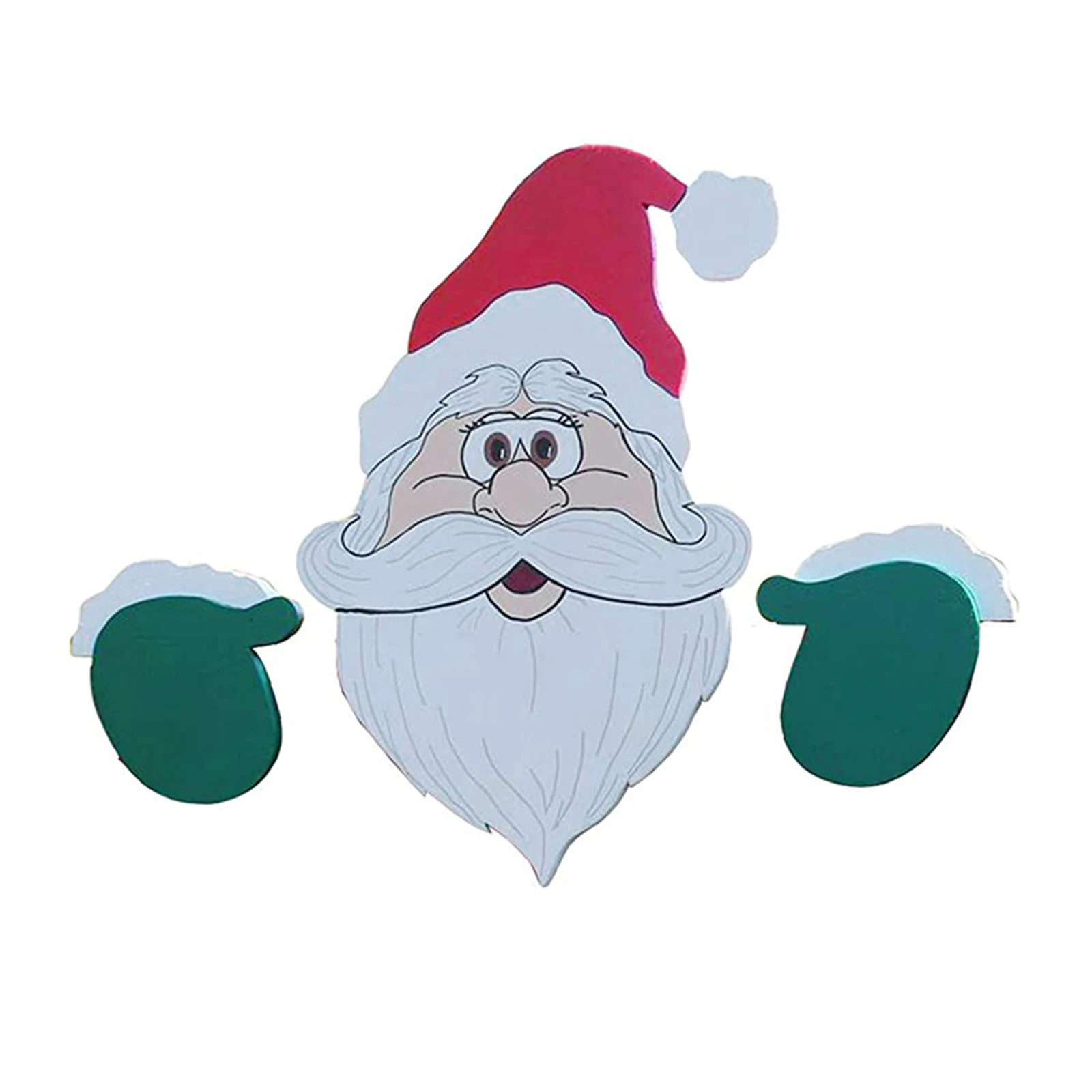 

Santa Claus Christmas Fence Peeker Holiday Outdoor Decoration Durable Reusable XR-Hot