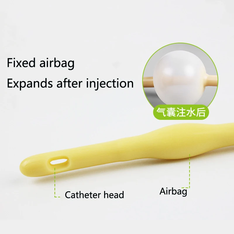 Одноразовый стерильный двусторонний латексный катетер Foley с силиконовым