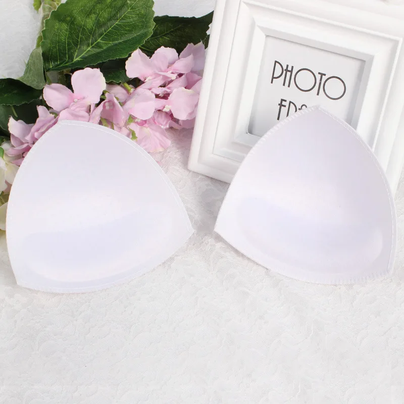 1 пара интимных аксессуаров для женщин треугольный спонж купальник бюстгальтер