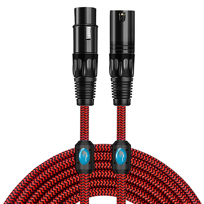 3Pin XLR штекер-гнездо Аудио Удлинительный кабель для микрофона усилитель