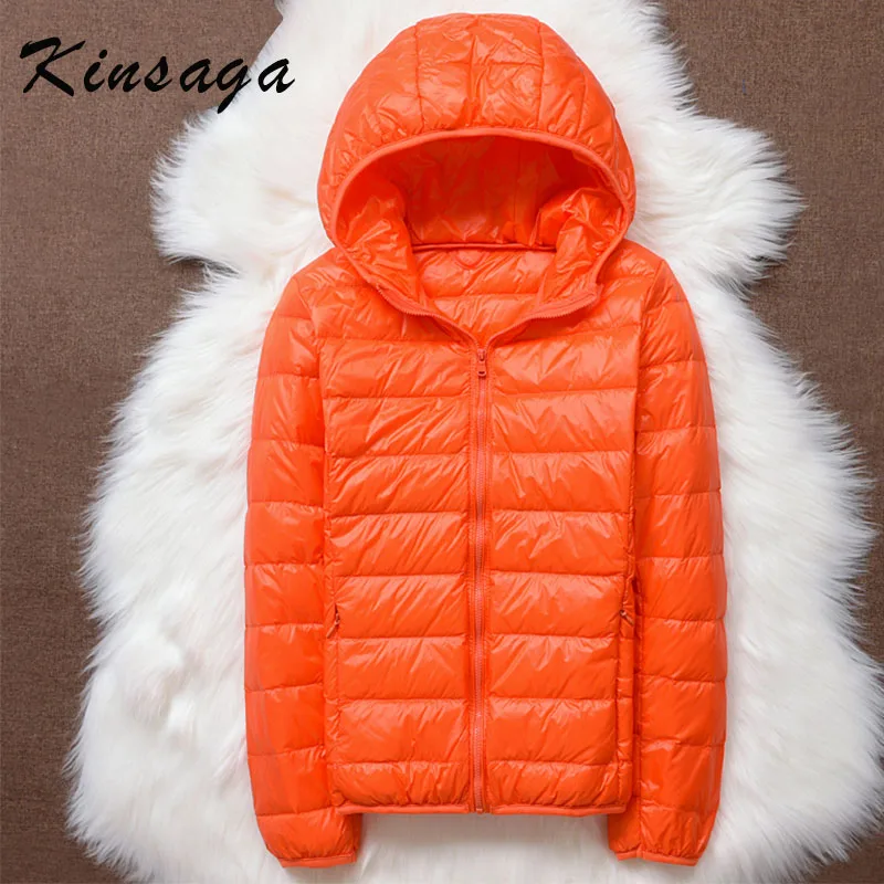 Зимний пуховик размера плюс 4XL новинка ультра светильник на утином пуху Женское