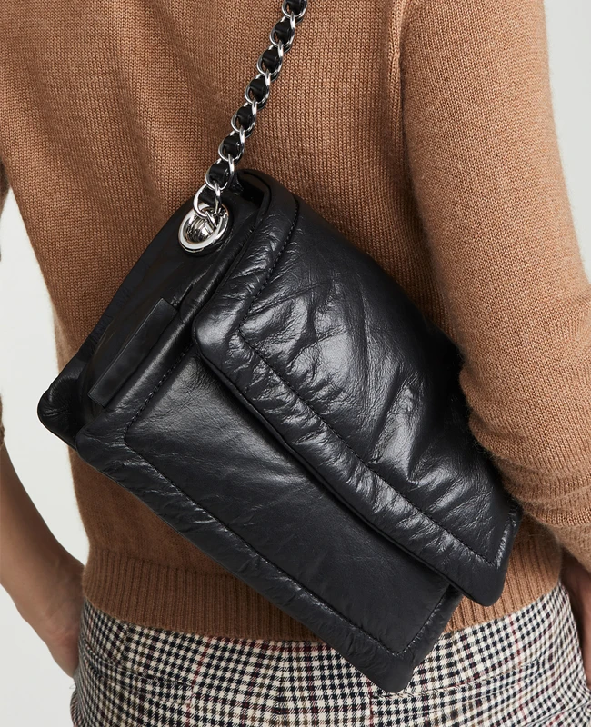 

Fashion Padded Pillow Bag Designer Women Crossbody Bags Luxury Pu Sapce Cotton Shoulder Bag Chains Square Tote Big Purses 2021