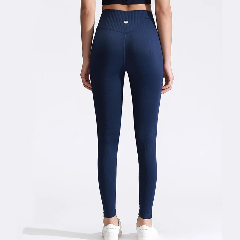 Леггинсы Imlario полосатые бесшовные компрессионные брюки для фитнеса и активного