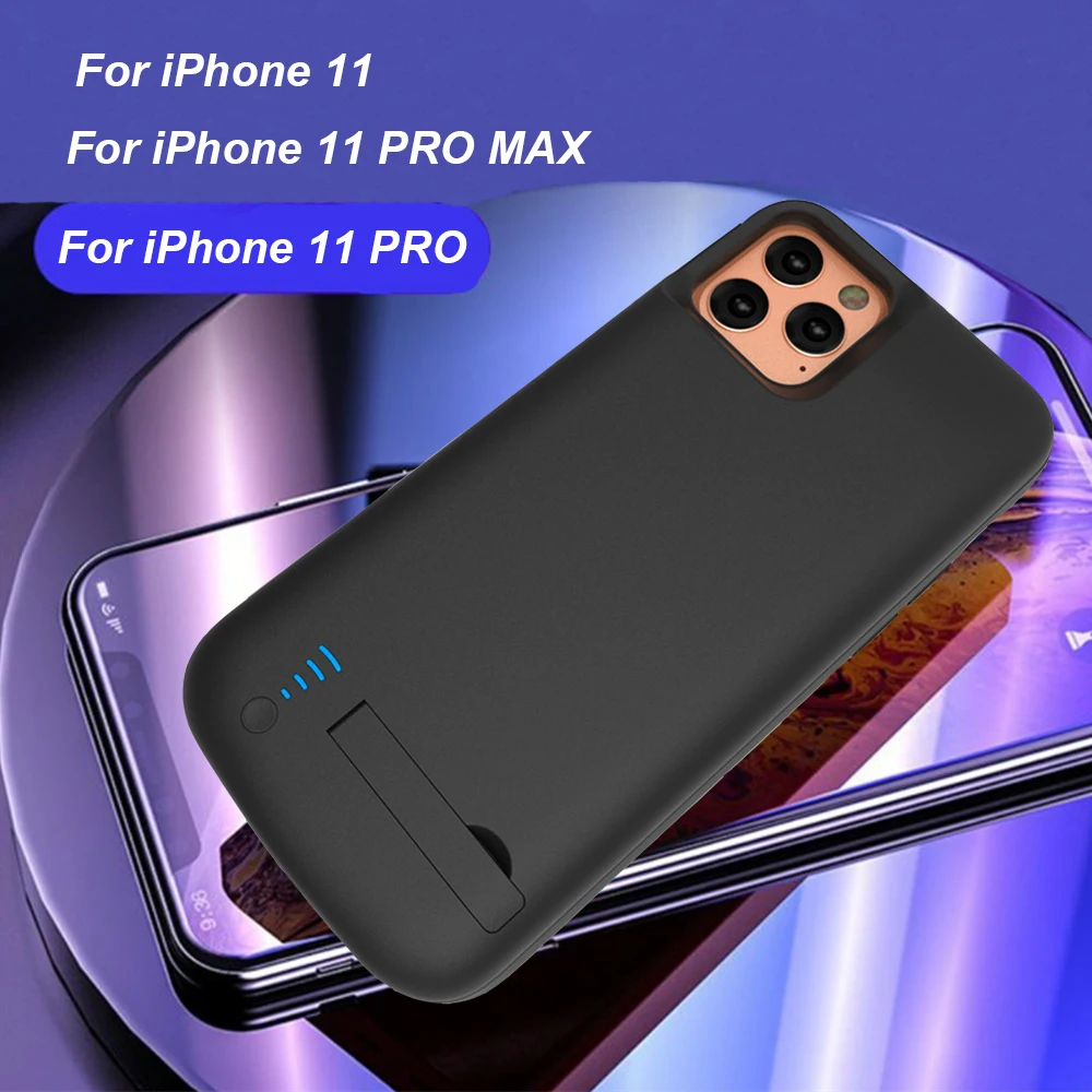 Фото Чехол для iPhone 11 Pro Max внешний аккумулятор умный чехол зарядки зарядного Чехол для iPhone 11 Pro Max внешний аккумулятор умный чехол зарядки зарядного