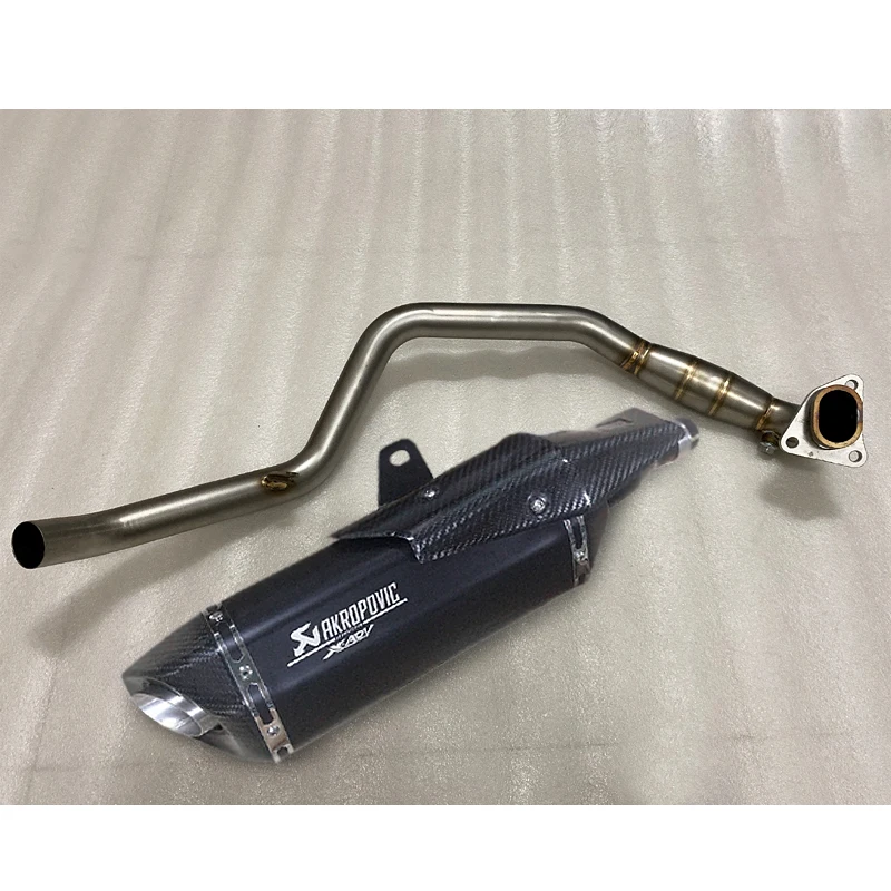 Set b Мотоциклетная полная система для HONDA X-ADV750, передняя Соединительная труба, выхлопная труба глушителя, Трубная труба без шнуровки для Honda X-ADV 750 XADV - Цвет: Set b