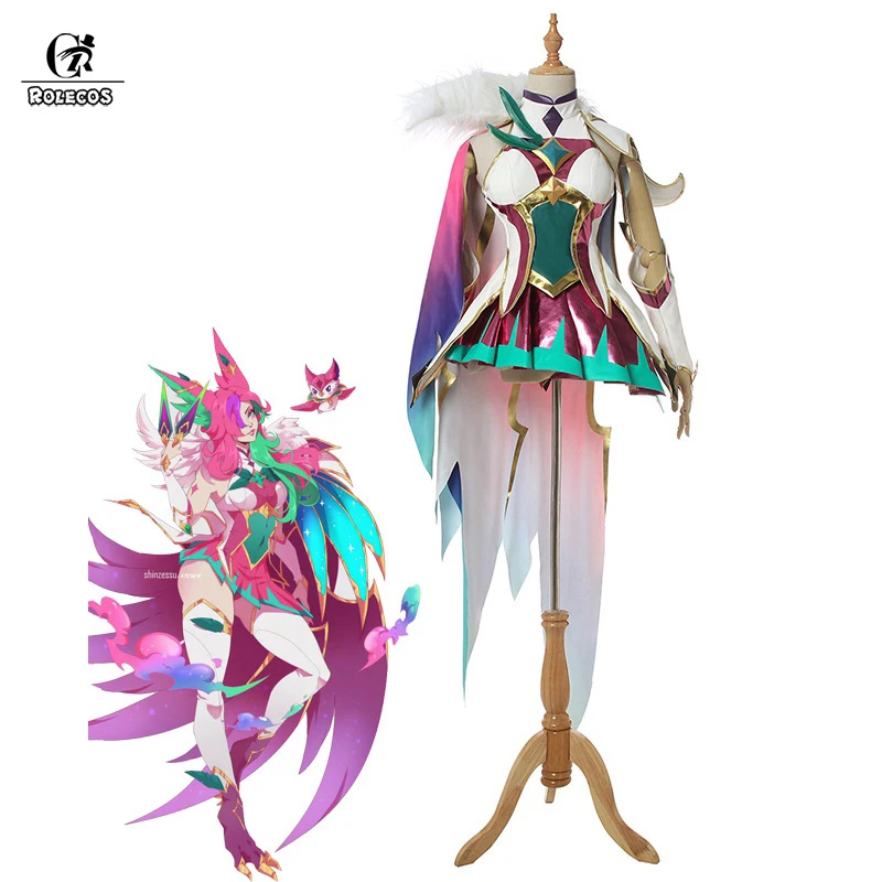 ROLECOS Star Guardian Xayah косплей костюм LOL светильник Rebel игровой женская накидка чехол для