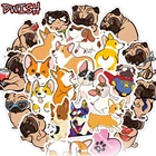Наклейки ПВХ с изображением собаки корги Шарпея, скейтборда, гитары, ноутбука, багажа, автомобиля, забавные граффити, игрушки, 103050 шт. в упаковке