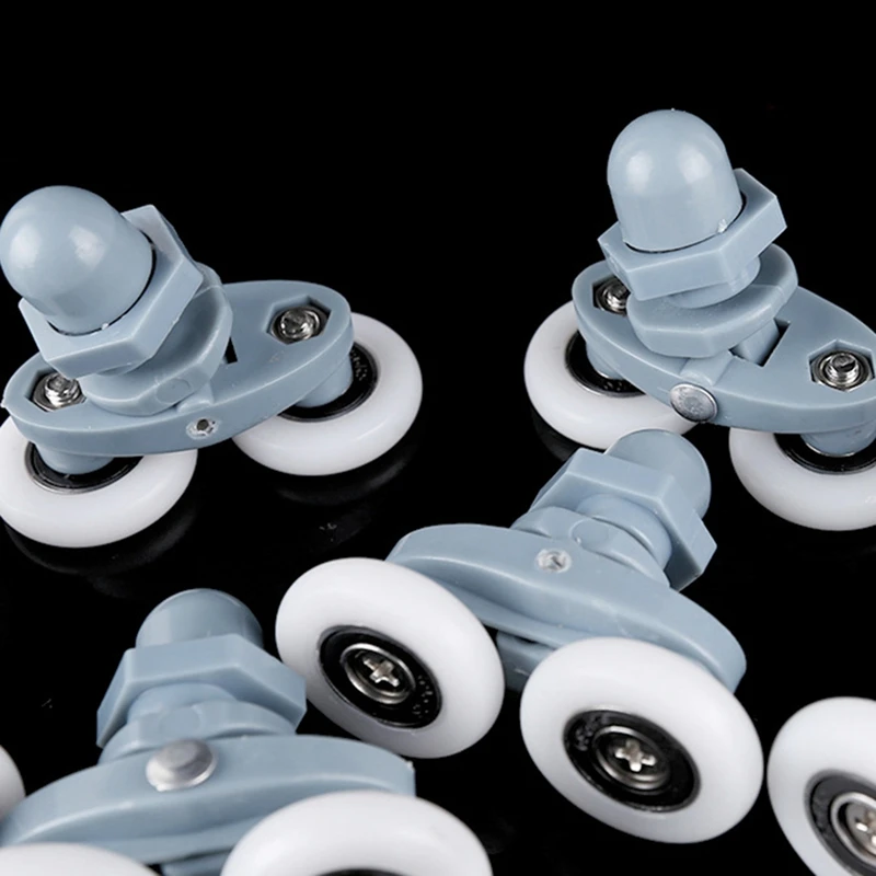 

8 PCS Twin Shower Door Rollers/Runners Wheels Diameter Bathroom Door Runners Sliders Wheels Double Wheel