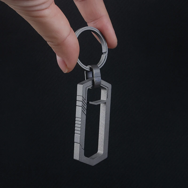 Титановый мужской автомобильный брелок для ключей творческое ультра легкий