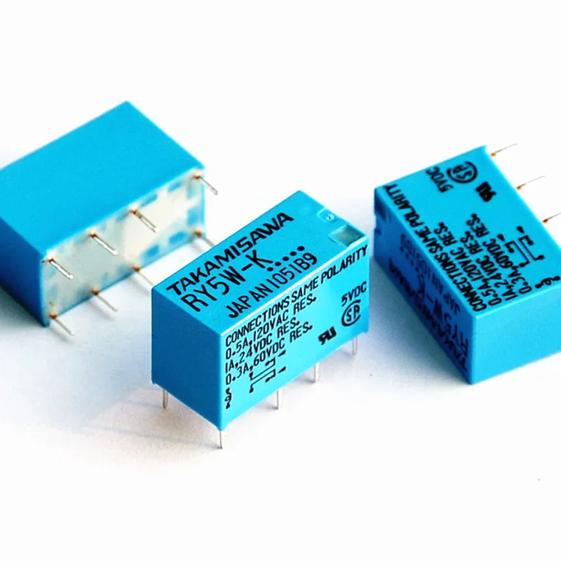 (20 шт./Лот) TAKAMISAWA RY5W K 5V DPDT реле сигнала для аудио|Реле| |