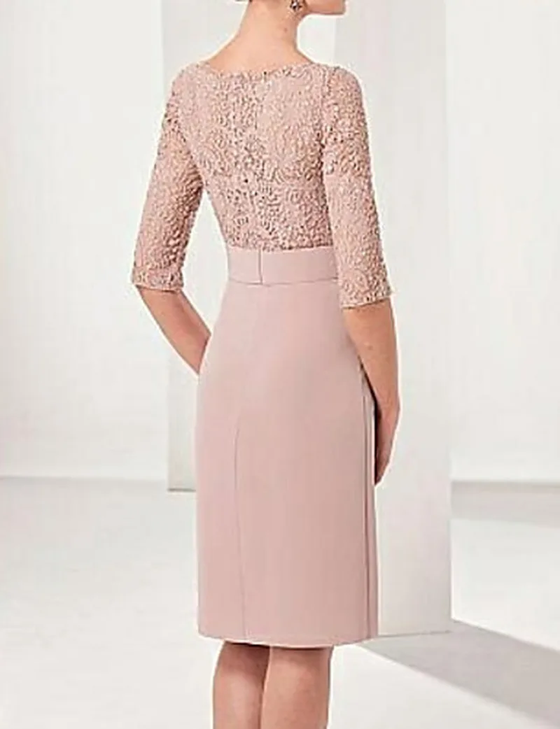 Платья для матери невесты винтажное Кружевное Платье До Колена Vestido Mae Da Noiva
