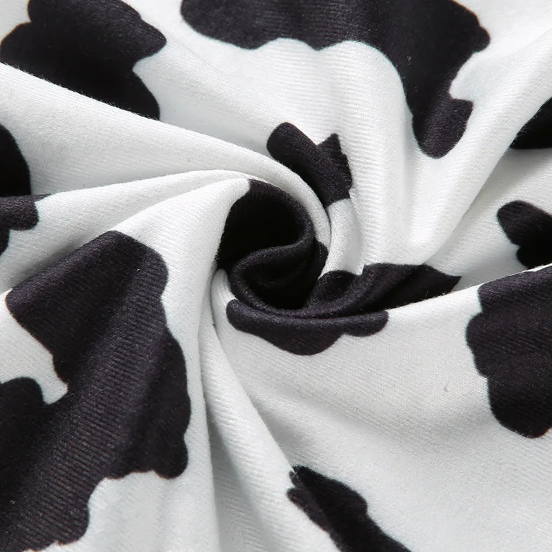 Уличная белая коровья брюки в горошек для женщин осень девочек модные женские