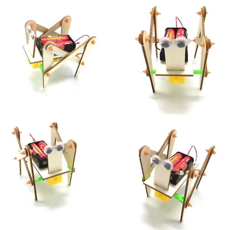 Электронная собака-робот для ползания игрушки детей Сборная модель сделай сам