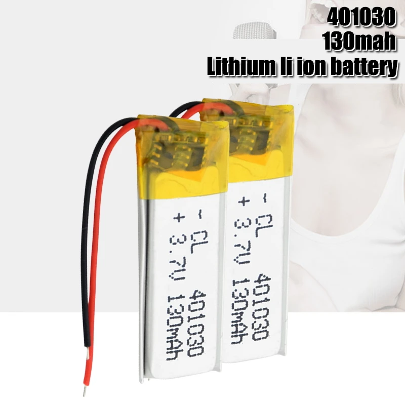3 7 V 130mAh 401030 литий полимерный ионный аккумулятор Bms защищен для Bluetooth гарнитуры