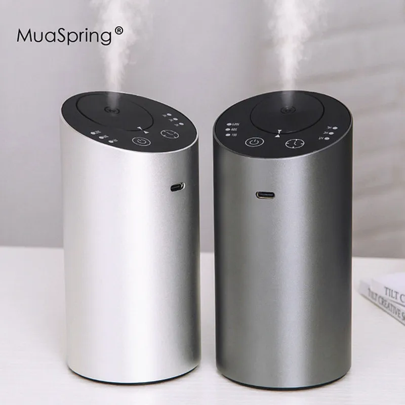 

Waterless Aroma Electric scent Diffuser Nebulizer Car Fragrance chargeable Aromatherapy diffuser Essential oils vaporizer