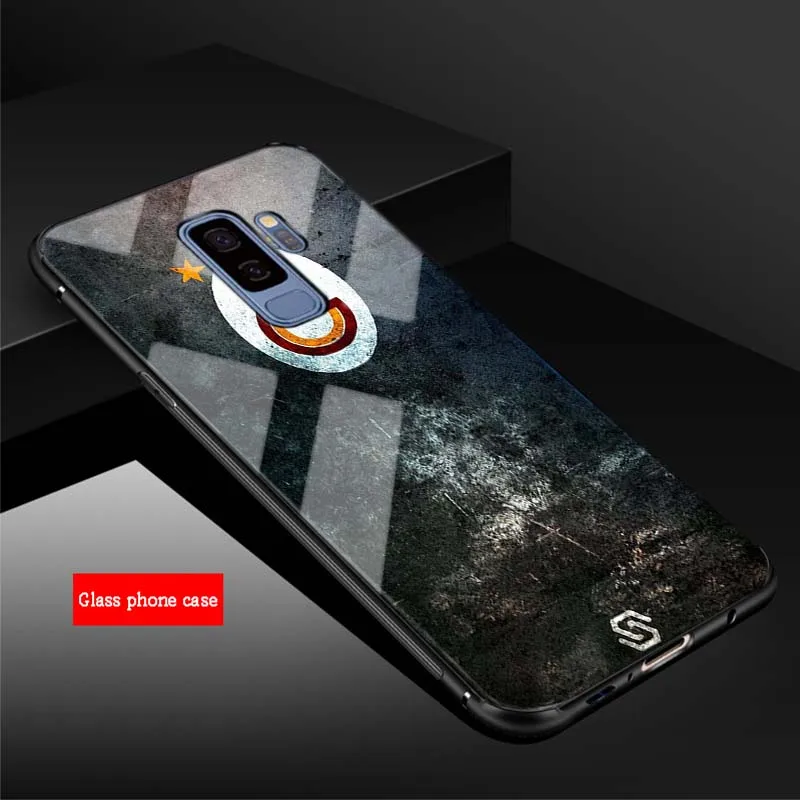 Турция Galatasaray волк для samsung Galaxy NOTE 8 9 S8 S9 S10 плюс A6 A6S A8 A7 J6 J8 чехол из закаленного стекла для телефона