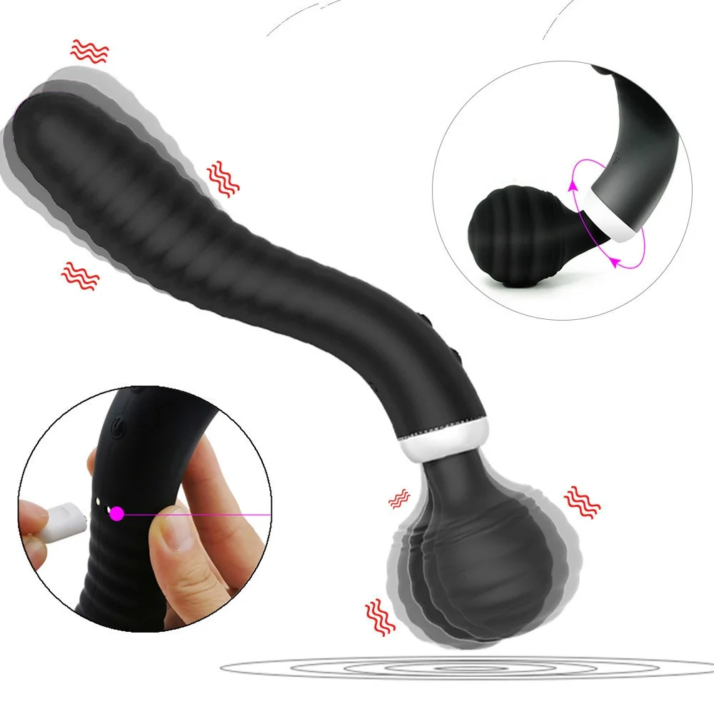 Женская секс-игрушка двухсторонний вибратор 10-скоростной мощный большой