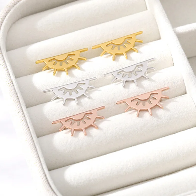 Маленькие серьги для глаз милые детей женщин девочек модные ювелирные изделия