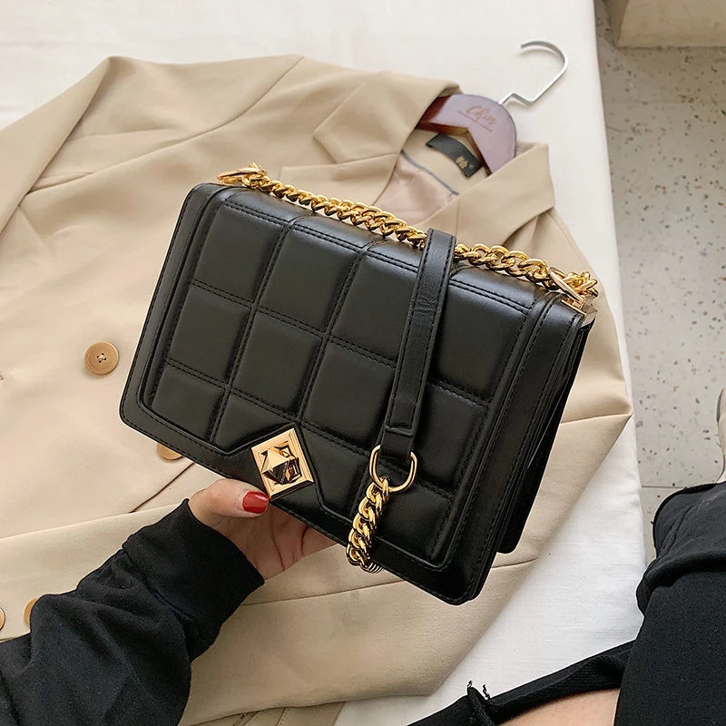 

New Woman Shoulder Bag Fashionable Simple Chain Messenger Bag High Quality Luxury Designer Handbag 2021 New Female Underarm Bag