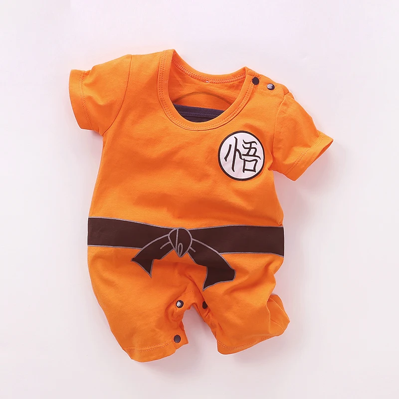 Dragon Ball Z Сон Гоку для новорожденных для маленьких мальчиков Одежда для маленьких детский хлопковый комбинезон комбинезоны для новорожденных с героями мультфильмов для малышей, малыша Костюмы